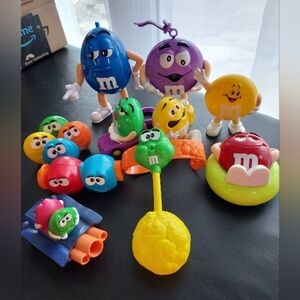 Lot Of Burger King M&M Toys 10 M&M Items